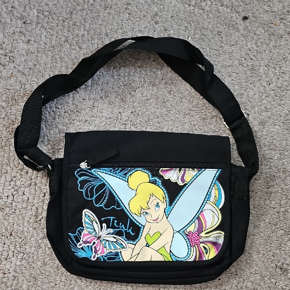 Disney Tinkerbell Black Crossbody Bag